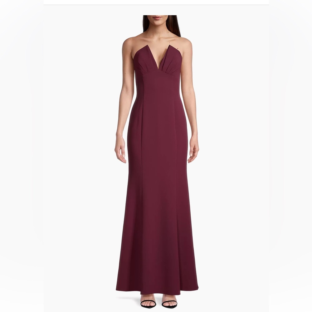 Liv Foster - Twill Strapless Gown